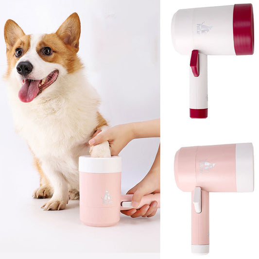 Pet Paw Cleaner Cup with Silicone Comb – Splash-Free Foot Wash