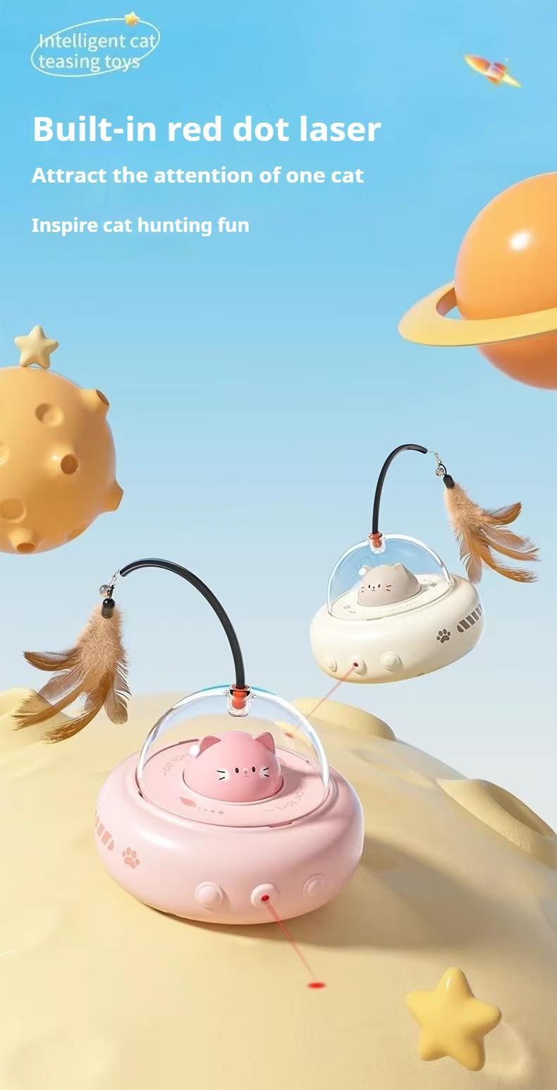 Smart Electric Cat Car With Automatic Laser Pointer - Cat Fun, Energy-Saving Product