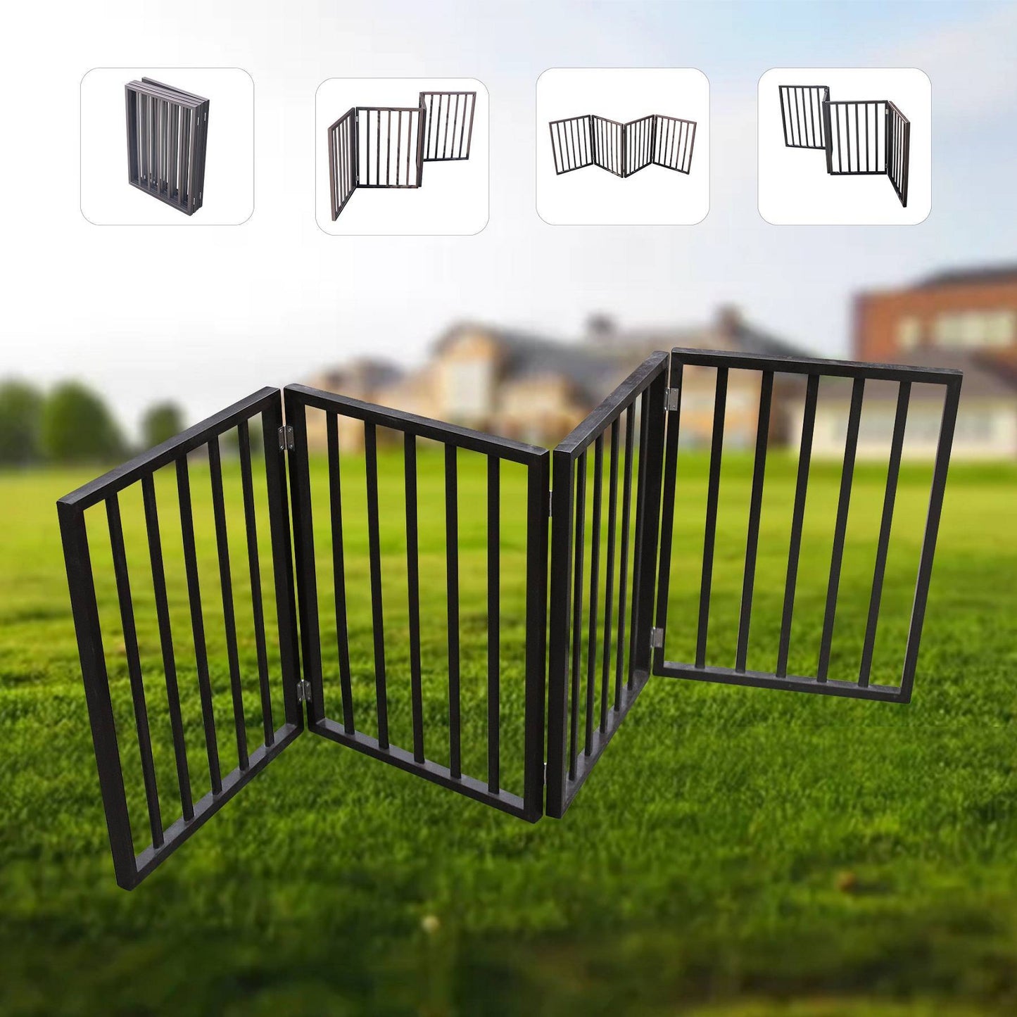 4 Panel Foldable Pet Gate