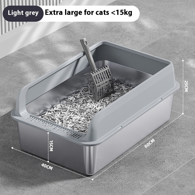 Stainless Steel Cat Litter Box