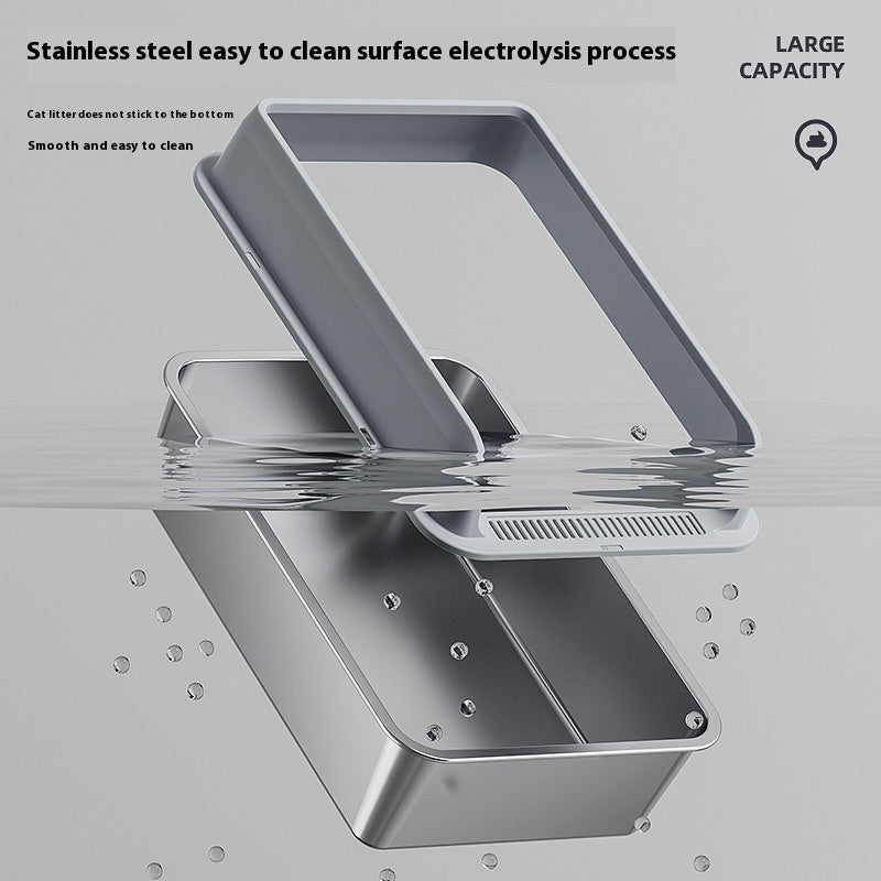 Stainless Steel Cat Litter Box