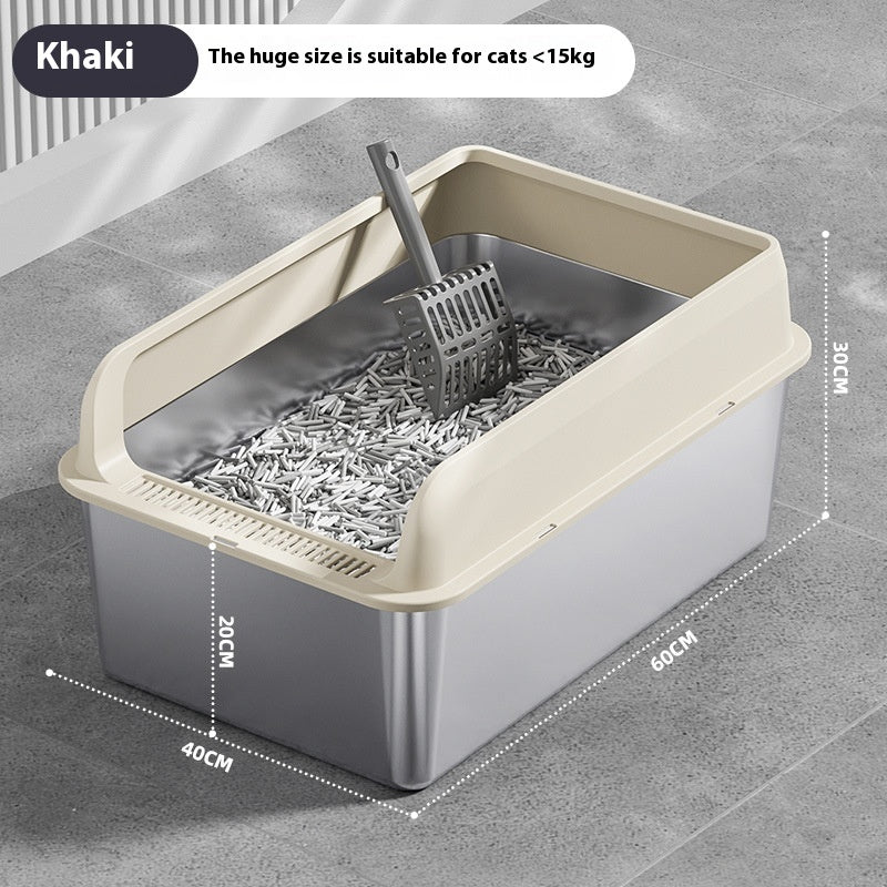 Stainless Steel Cat Litter Box