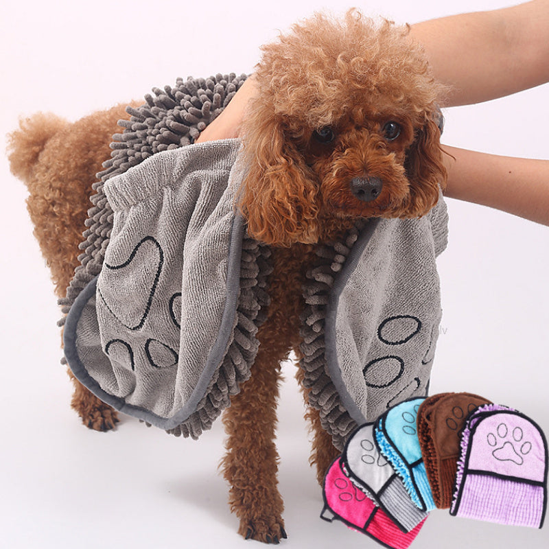 Premium Microfiber Dog Bathrobe – Fast Drying & Comfortable Fit