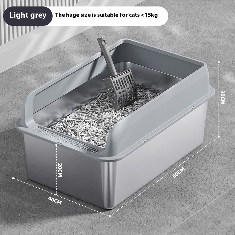 Stainless Steel Cat Litter Box