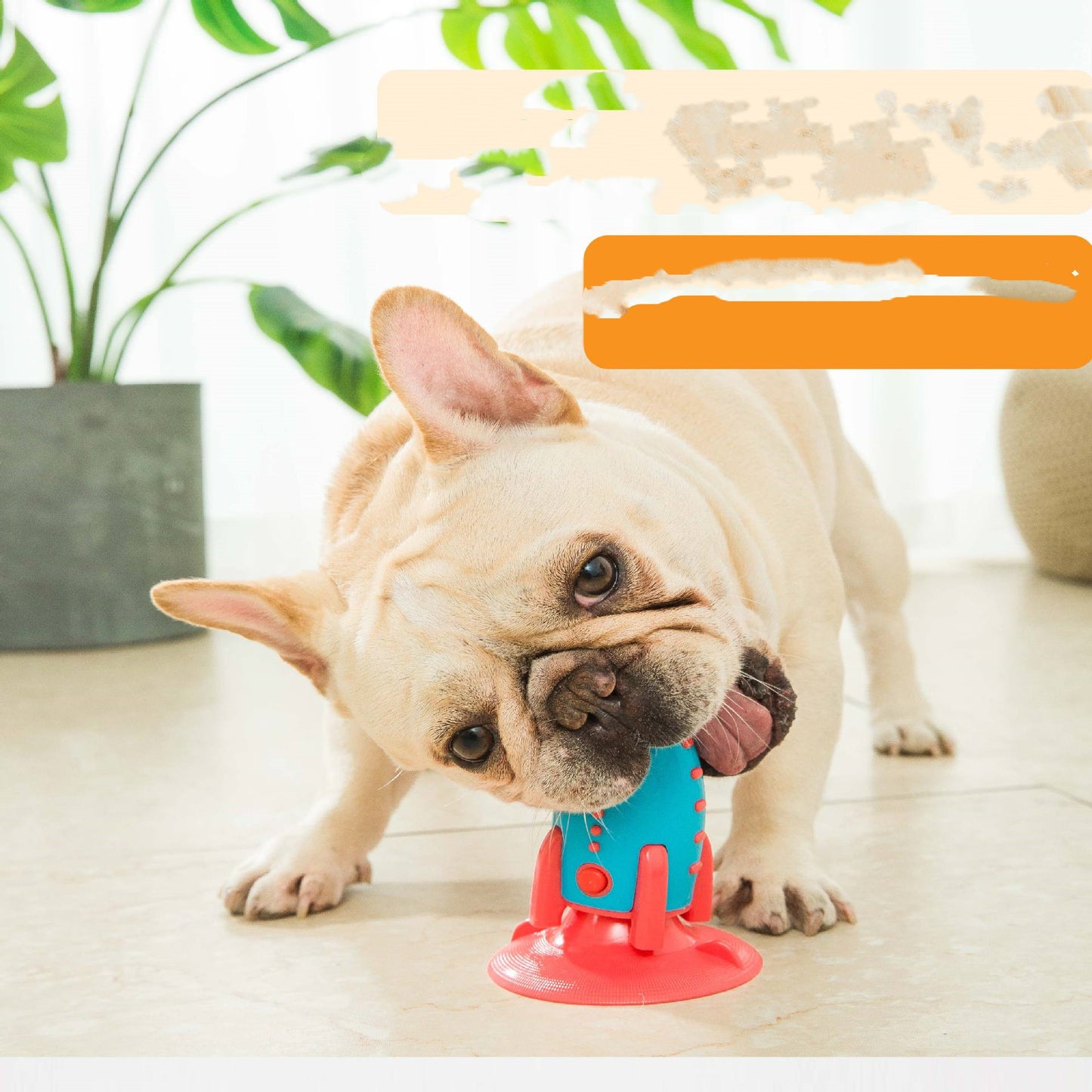Interactive Rocket Food-Leaking Chew Toy for Dogs