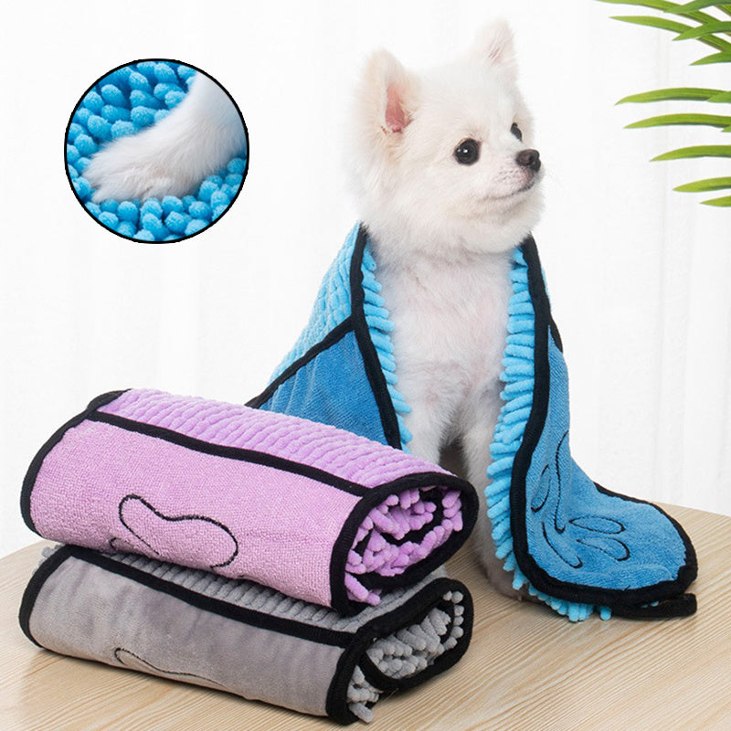 Premium Microfiber Dog Bathrobe – Fast Drying & Comfortable Fit