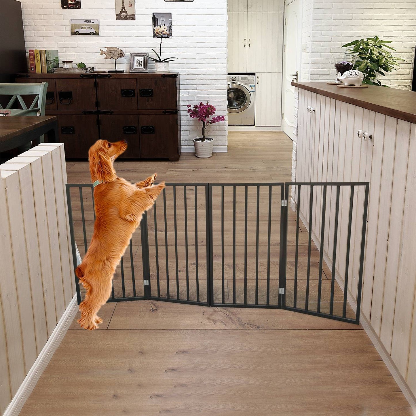 4 Panel Foldable Pet Gate