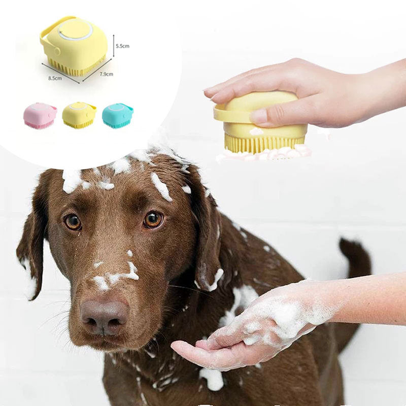 Pet Bath & Massage Glove Brush — Clean, Massage & Bond