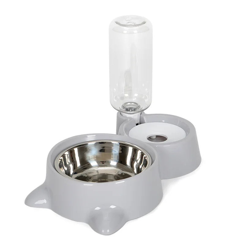 Automatic Pet Water + Food Bowl – Gravity Feed & Fresh Flow