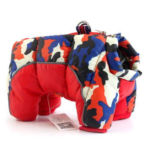 Insulated Teddy-Style Dog Winter Jacket / Cotton Down Coat